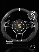 Carismo Steering Wheel For Porsche (991.2 Wheel) - Sport - Gloss Plain Carbon - Alcantara