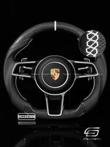 Carismo Steering Wheel For Porsche (991.2 Wheel) - Sport - Gloss Plain Carbon - Perforated Leather