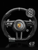 Carismo Steering Wheel For Porsche (992.1 Wheel) - Sport - Gloss Plain Carbon - Alcantara