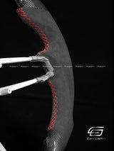Carismo Steering Wheel For Porsche (992.1 Wheel) - Sport - Gloss Plain Carbon - Alcantara