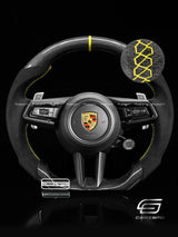 Carismo Steering Wheel For Porsche (992.1 Wheel) - Sport - Gloss Plain Carbon - Alcantara