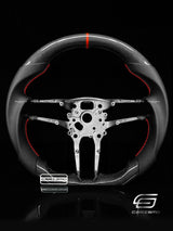 Carismo Steering Wheel For Porsche (992.1 Wheel) - Sport - Gloss Plain Carbon - Perforated Leather
