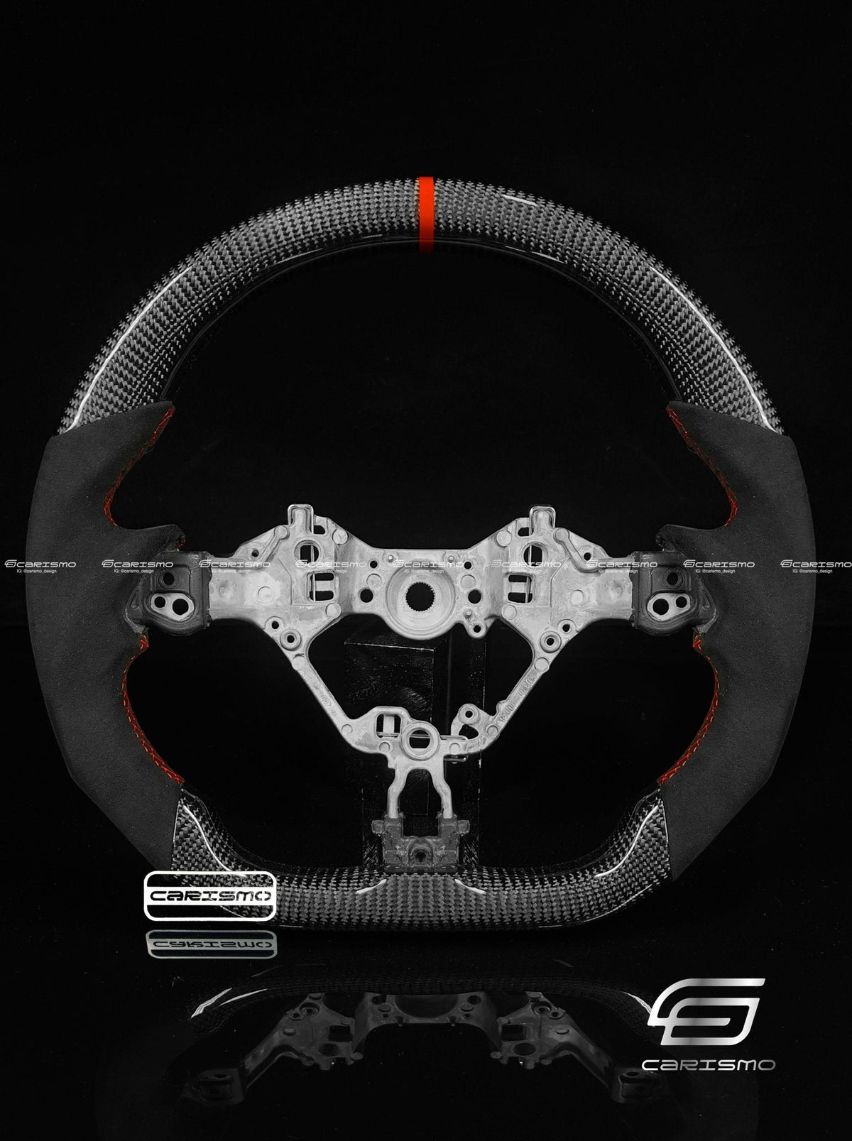 Carismo Steering Wheel For Toyota GR86 (ZN8) - Sport - Gloss Carbon - Alcantara