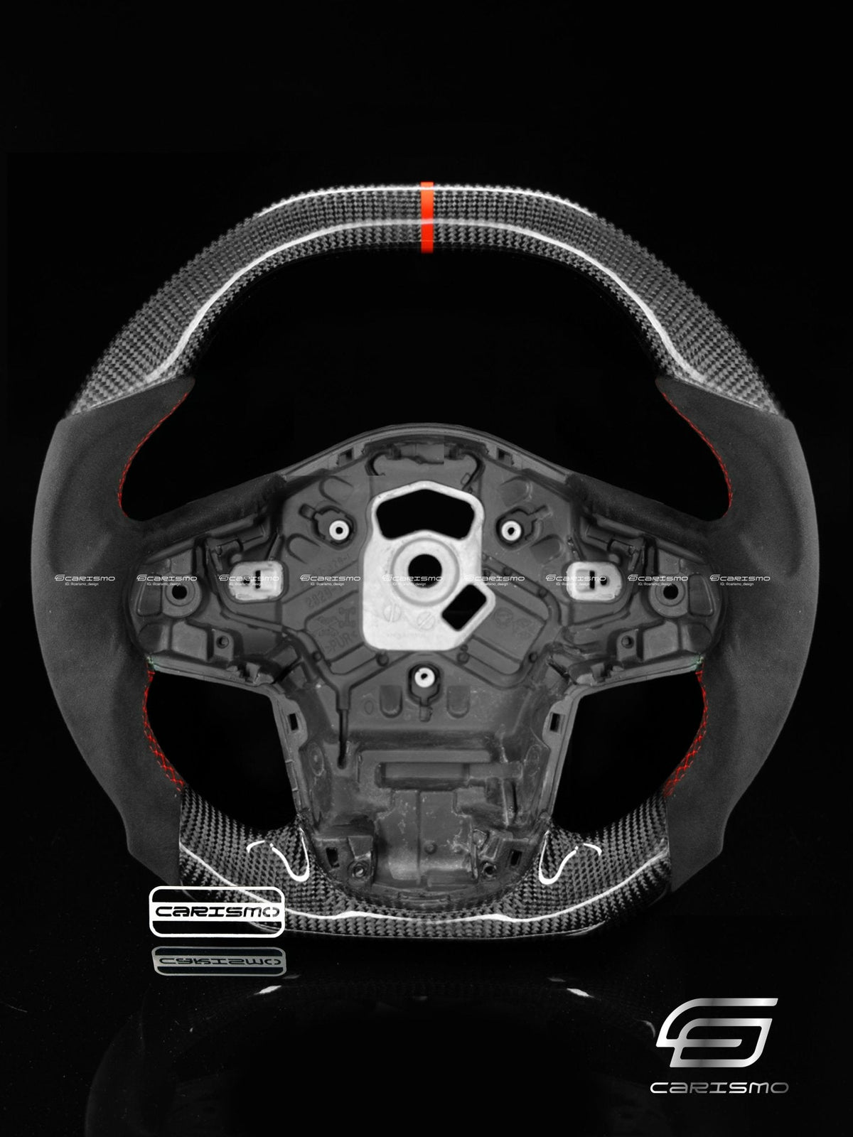 Carismo Steering Wheel For Toyota Supra (MKV) - Signature - Gloss Carbon - Alcantara