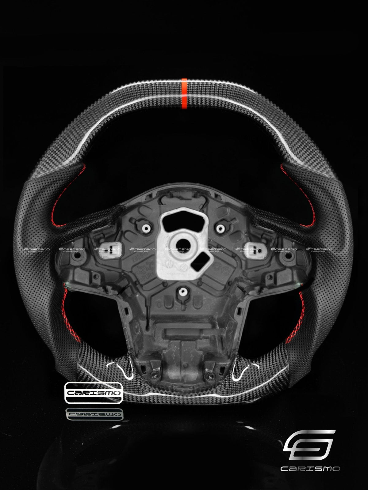 Carismo Steering Wheel For Toyota Supra (MKV) - Signature - Gloss Carbon - Perforated Leather
