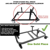 D Series D15 D16 D17 Engine Cradle Stand Cart Quick Block Handle Bars Casters
