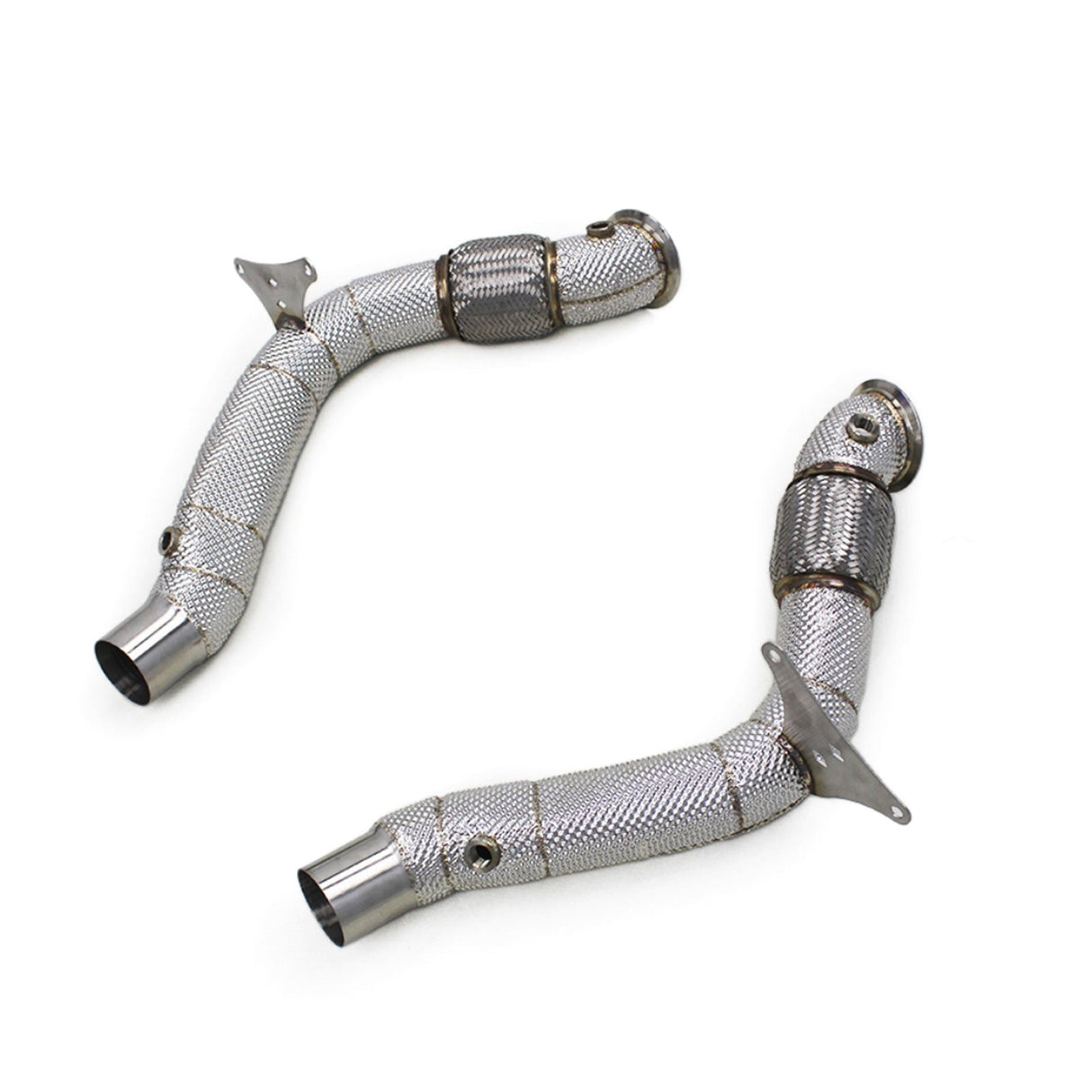 High Flow Exhaust Catless Downpipe Heatshield for Ferrari 488 3.9T V8 GTB Pista Spider