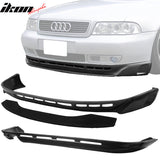 Fits 96-01 Audi A4 Type A Front + Rear Bumper Lip  PU