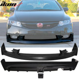 2009-2011 Honda Civic  Mugen Front Lip PU Rear Lip PP LED Brake Lamp