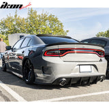 2015-2023 Dodge Charger Rear Diffuser V2 Side Lip Smoke LED Brake Lamp