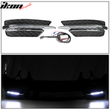 2007-2009 Mercedes-Benz W211 E Class Front Bumper with Grille LED DRL
