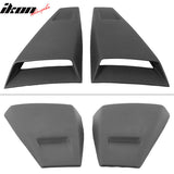 2005-2014 Ford Mustang Rear Unpainted Window Louvers Side Vent Scoops