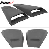 2005-2014 Ford Mustang Rear Window Louvers Side Vent Scoops ABS PU