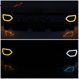 2015-2023 Dodge Charger Front Bumper Cover Yellow Splitter Grille PP