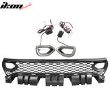 2015-2023 Dodge Charger Black Front Bumper Foglights Grille Lights PP