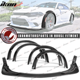 2015-2023 Dodge Charger Widebody Style Fender Flares+Front Lip ABS