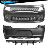 2015-2023 Dodge Charger Widebody CFL Whole Bumper Kits Diffuser PP
