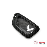 C8 CORVETTE CARBON FIBER KEY COVER - BLACK, RED, BLUE OR FORGE CARBON