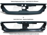 SpeedForm Mach 1 Grille Delete Kit with Pony Emblem; Chrome (99-04 Mustang GT, V6)
