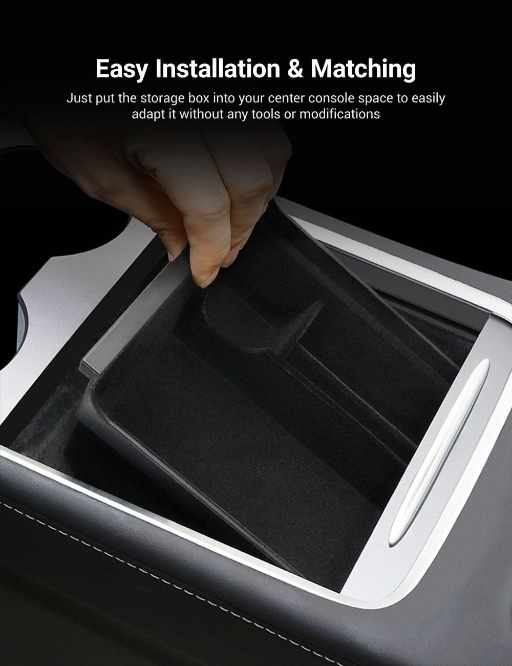 TESERY Center Console Tray for Model 3 & Model Y