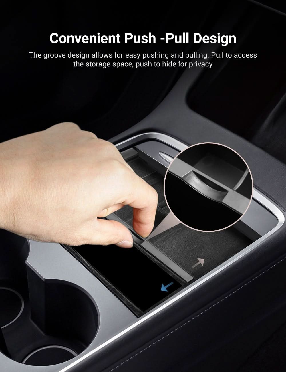 TESERY Center Console Tray for Model 3 & Model Y