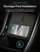 Center Console Wireless Charger for Tesla Model 3
