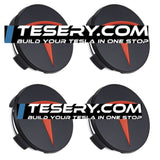 Wheel Center Cap Kit with Puller for Model 3/Y/S/X | 4 Hub Caps + 20 Lug Nut Covers