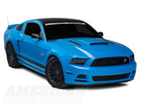 SEC10 Hood Vent Accent Decals; Carbon Fiber (13-14 Mustang)