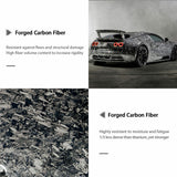 2017-2022 Audi A4 B9 S4 Style Forged Carbon Fiber Trunk Spoiler Wing