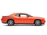 SEC10 Dashed Quarter Panel Graphics; Matte Black (08-23 Challenger)