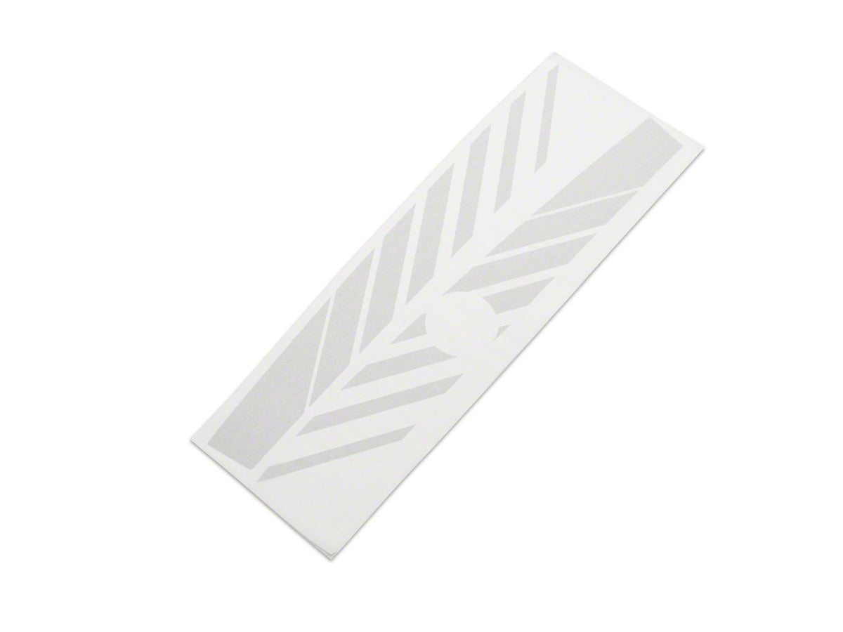 SEC10 Dashed Quarter Panel Graphics; White (08-23 Challenger)