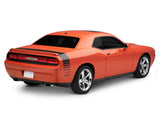 SEC10 Dashed Tail Stripe; Matte Black (08-23 Challenger)