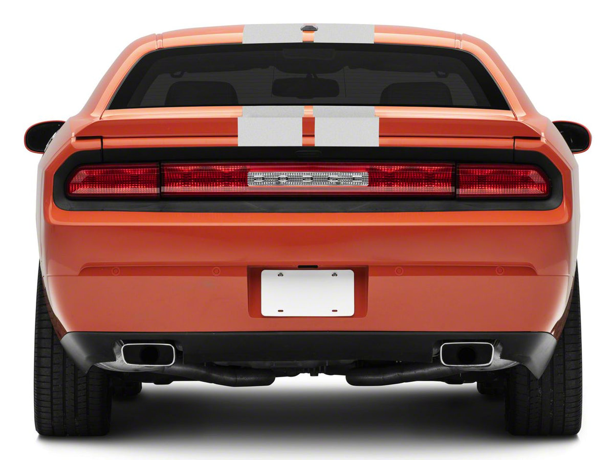 SEC10 Full Length Stripes; Silver; 8.50-Inch (08-23 Challenger)