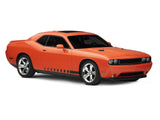 SEC10 Dashed Rocker Stripes; Gloss Black (08-23 Challenger)