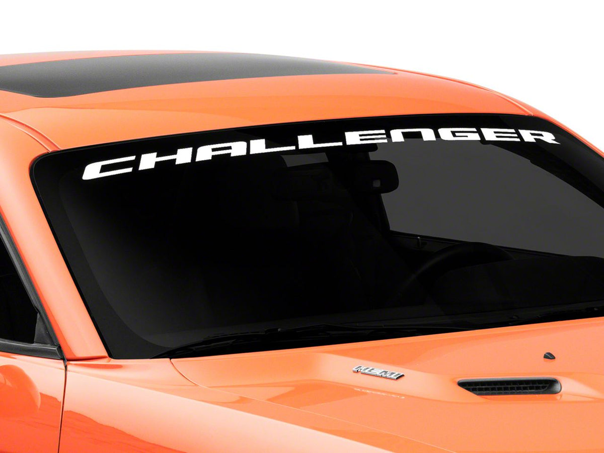 Mopar Licensed by SEC10 Challenger Windshield Banner; White (08-13 Challenger)