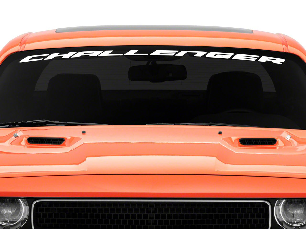 Mopar Licensed by SEC10 Challenger Windshield Banner; White (08-13 Challenger)