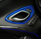 Chevy Camaro 2016-2024 Interior Door Handle Trim Carbon Fiber Cover