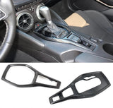 Chevy Camaro 2016-2024 Real Carbon Fiber Gear Shift Chrome Trim Delete Cover