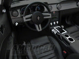 SpeedForm Modern Billet Interior Complete Kit; Chrome (05-09 Mustang GT, V6 w/ Manual Transmission)