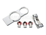 SpeedForm Modern Billet Interior Starter Kit; Chrome (05-09 Mustang GT, V6)