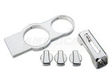 SpeedForm Modern Billet Interior Starter Kit; Chrome (05-09 Mustang GT, V6)