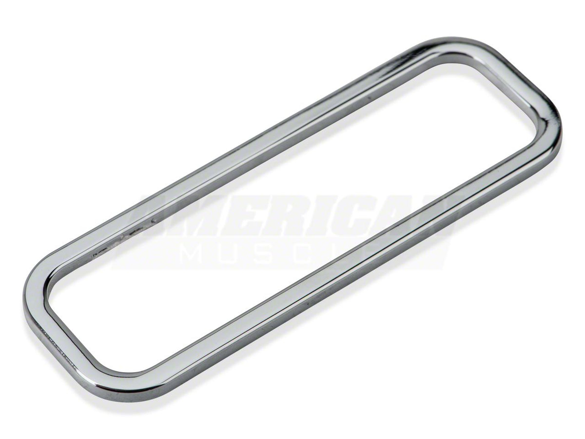 SpeedForm Modern Billet Console Button Bezel; Chrome (10-14 Mustang)