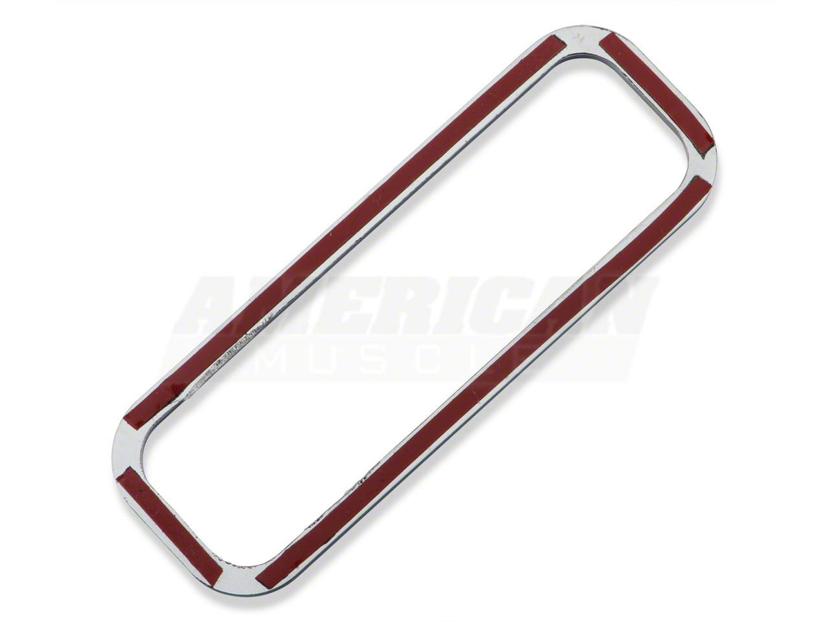 SpeedForm Modern Billet Console Button Bezel; Chrome (10-14 Mustang)