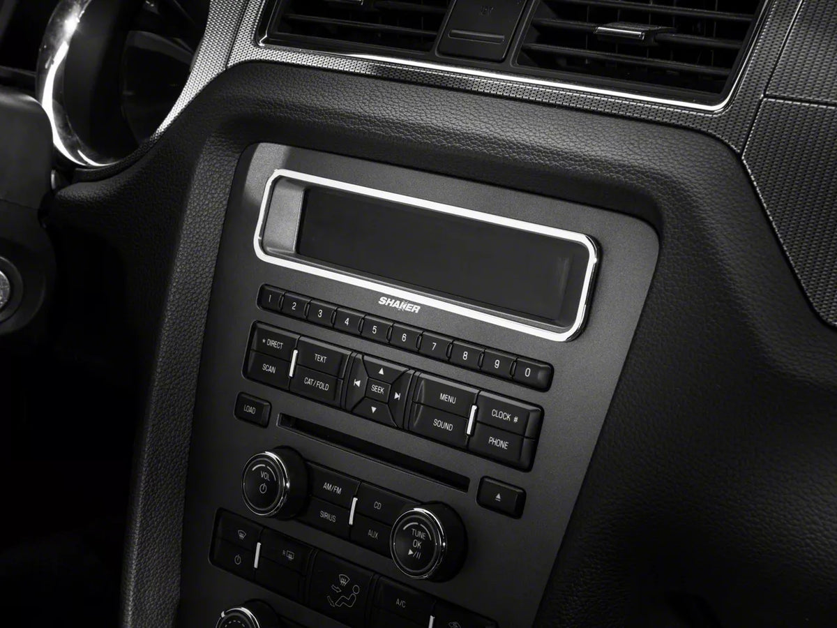 SpeedForm Modern Billet Main Display Bezel; Chrome (10-14 Mustang w/o NAV)