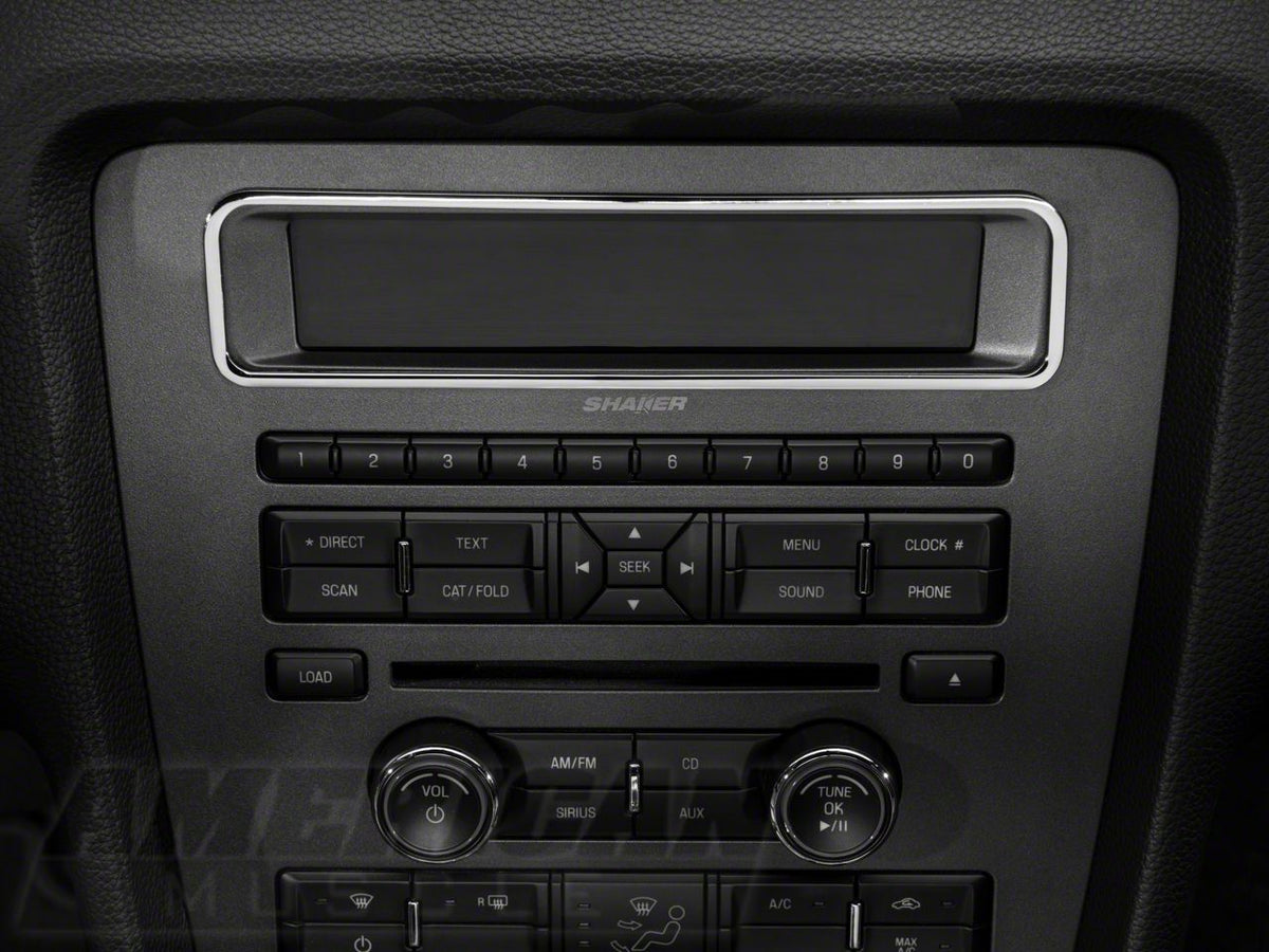 SpeedForm Modern Billet Main Display Bezel; Chrome (10-14 Mustang w/o NAV)