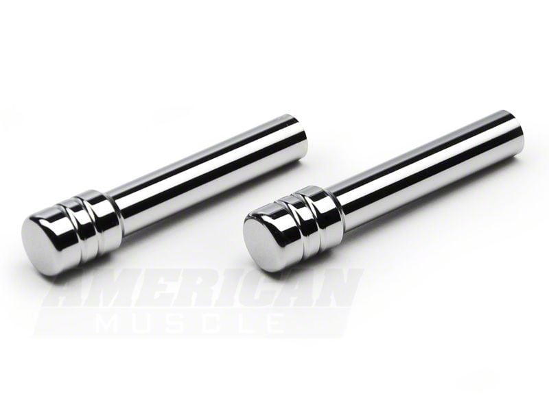 SpeedForm Modern Billet Door Lock Pins; Chrome (05-14 Mustang)