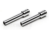 SpeedForm Modern Billet Door Lock Pins; Chrome (05-14 Mustang)