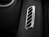 SpeedForm Modern Billet Door Vent Louvers; Chrome (10-14 Mustang)