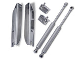 MMD Bolt On Hood Strut Kit; Chrome (05-14 Mustang)