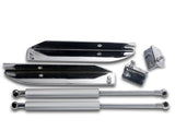 MMD Bolt On Hood Strut Kit; Chrome (05-14 Mustang)